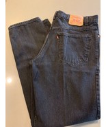 Men&#39;s Levi&#39;s 550 black denim jeans 38 x 34 EUC excellent used condition - $24.09