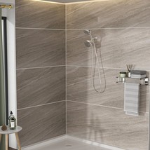 Multi Function Dual Shower Head - Shower System with 4.7&quot;, Chrome - £75.73 GBP