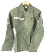 Korean / Vietnam US Army Military Shirt Jacket Green Uniform Vintage Pat... - $255.50 CAD