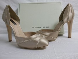 BCBG Max Azria Size 9 M Amaris Blush Satin Pumps New Womens Shoes - £94.17 GBP