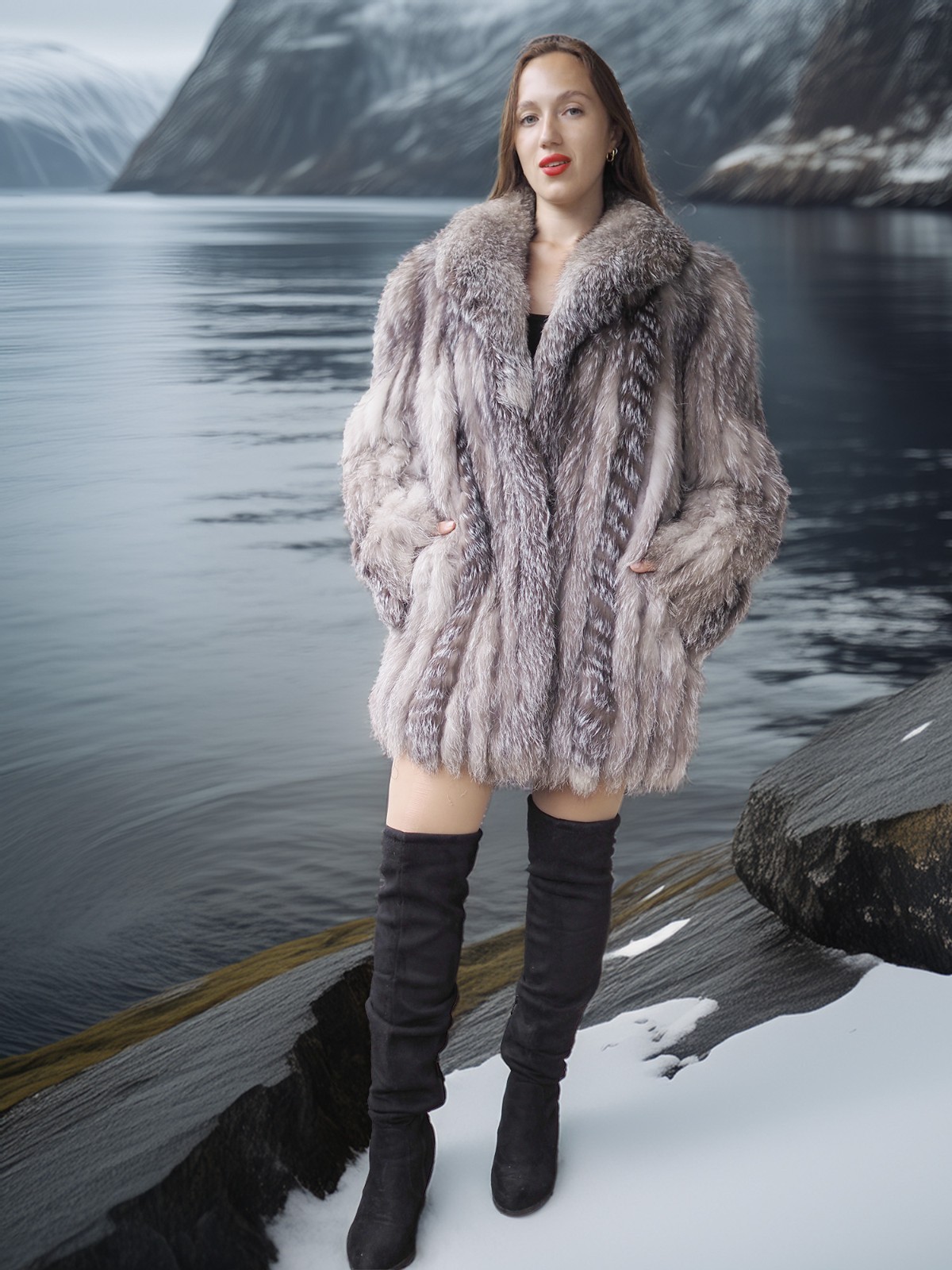 Northern Whisper - A Unique Platinum Silver Fox S Fast Shipping Item image 4