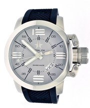 Metal Ch  1132.44B Stainless Steel Silicone Strap Grey Dial Men&#39;s Watch - £307.36 GBP