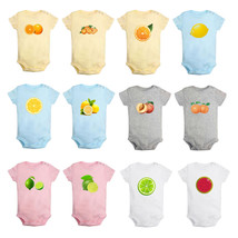 Novelty Fruit Cute Print Baby Bodysuits Newborn Rompers Infant Jumpsuit Outfits - £8.83 GBP