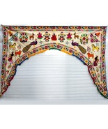 Ethnic Vintage Door Valance Toran Hand Embroidered Door Topper Hanging 9... - £116.03 GBP