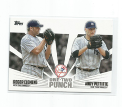 Roger CLEMENS/ANDY Pettitte 2023 Topps ONE-TWO Punch Insert Card #12P-6 - £3.88 GBP