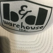 VTG  Logo B &amp; D Warehouse Foam Mesh Baseball Cap Trucker Hat Snapback USA - £5.40 GBP