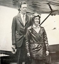 Colonel And Mrs Charles Lindbergh 1935 Historic World Flight Print DWT5A - £22.42 GBP