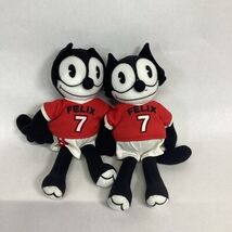 Set Of 2 Vintage Felix The Cat Soccer Star Plushies - New - $19.79
