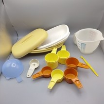 Vintage Tupperware Lot of 13 Kitchen Gadgets ~ Measuring Cups Steamer Pe... - $16.62