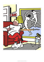 Roy Lichtenstein Tintin Reading, 1995 - £467.09 GBP