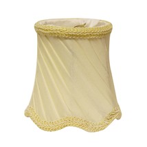 4" Slate Grey Swirled Set of 6 Chandelier Silk Lampshades - $147.49