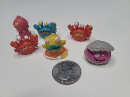 Lot of 6 Grossery Gang Trash Pack Figures Oyster Crab Fish Octopus Moose Brand - £6.86 GBP