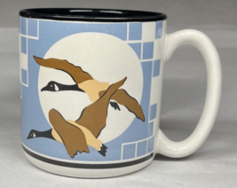 1988 Potpourri Press Geese Vintage Coffee Mug Cup Tea Made in Korea Doub... - $14.50