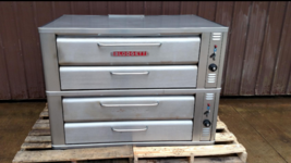 BLODGETT STAINLESS 961 P NATURAL DECK GAS DOUBLE PIZZA OVENS WITH  NEW S... - $5,935.05