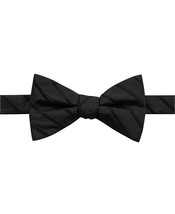 Ryan Seacrest Distinction Mens Bow Tie Odell Striped Pre-Tied - £16.61 GBP