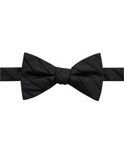 Ryan Seacrest Distinction Mens Bow Tie Odell Striped Pre-Tied - £16.65 GBP