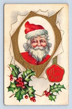 Father Christmas  Santa Claus Kerstman 1909 Embossed Unused UNP DB Postcard D17 - £4.70 GBP