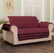 Innovative Textile Claremont Ruffle Furniture Protector Loveseat  Pet - £40.91 GBP
