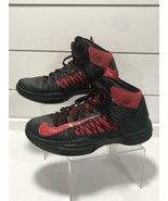 Nike Hyperdunk Shoes 2012 Size 4.5Y 525361-003 Red &amp; Black Sneakers - $44.54