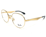 Ray-Ban Small Eyeglasses Frames RB6343 2860 Gold Round Full Rim 47-19-140 - £89.51 GBP