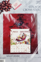 Candamar Something Special Santa SleighRide Advent Calendar Counted Cross Stitch - $20.78