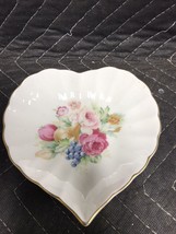 Mikasa Heart Shaped Dish - Fruit & Flowers - With Love - Japan - £8.87 GBP