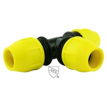 Home-Flex Underground Gas Pipe Tee Compression Fitting Yellow Poly 1 1/4... - $148.72