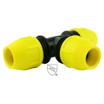 Home-Flex Underground Gas Pipe Tee Compression Fitting Yellow Poly 1 1/4... - £111.00 GBP