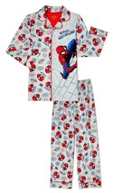SPIDER-MAN Marvel Avengers Flannel Pajamas Sleepwear Set Nwt Boys Size 6-7 - £13.27 GBP