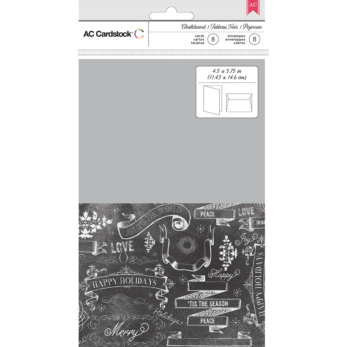 Cards With Envelopes Chalkboard - $19.68