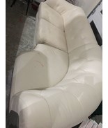 White Leather Couch High Quality-Local Pick Up Only - $13,013.31 MXN