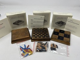 Pier 1 imports Tic Tac Toe Chinese Checkers &amp; Checkers Mini Travel Board... - $14.99