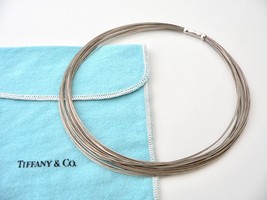 Tiffany &amp; Co Silver Wire Necklace Multi Wire Strands Chain Love Gift Pou... - £358.11 GBP