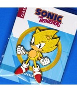 Super Sonic The Hedgehog Limited Edition Large 3&quot; Golden Enamel Pin Figure - £62.91 GBP