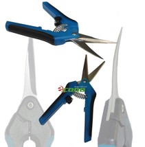 Curved &amp; Straight Blade Trimming Scissors Hydro Leaf Bud Sharp harvest t... - $274.27 MXN