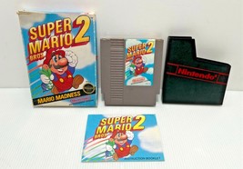 Super Mario Bros. 2 (Nintendo NES, 1988)REV A  Complete W manual and sleeve - £79.93 GBP