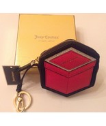 Juicy Couture Leather Hollywood Hills Coin Box Purse W/ Key Chain NWT Gi... - $40.01