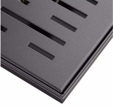 New Matted Black 4&quot; Effendi Square Shower Drain - with Drain Flange by S... - £95.60 GBP