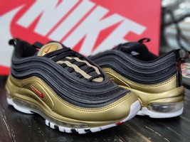 2018 Nike Air Max 97 QS Gold/White Running Shoes AT5458-002 Kid 4 Women 5.5 - $93.50