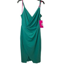 Betsey Johnson Women&#39;s Scuba Crepe V Neck Dress (Size 8) - £77.33 GBP