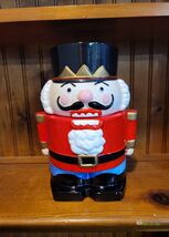 Vtg Nutcracker AMC NY Christmas Village Earthenware Nutcracker Cookie Jar - $73.00