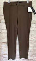 89th + Madison Womens Ponte Knit Jegging Jeans Pant Straight Leg Mocha Size 12 - £23.23 GBP