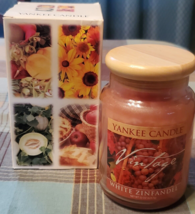 White Zinfandel Yankee Candle 22oz Pink Large Warmer Jar w/Box Never Burned - £55.38 GBP