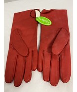 Vintage Van Raalte - Red Leather Gloves, Women&#39;s M, NWT - $18.99