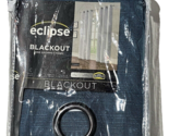 Eclipse Blackout One Grommet Panel Cohen Peacock 42x84in Polyester Rayon - £20.55 GBP