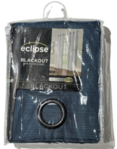 Eclipse Blackout One Grommet Panel Cohen Peacock 42x84in Polyester Rayon - £20.35 GBP