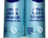 (Pack Of 2) NIVEA Mint &amp; Minerals Refreshing Lip Care (New/Sealed/Discon... - £15.80 GBP