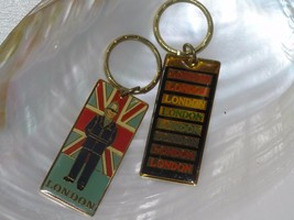 Estate Lot of 2 Sampson Souvenirs Marked Enamel LONDON Rainbow Guard Rectangle - £6.05 GBP