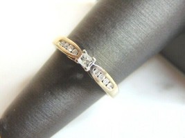 Womens Vintage Estate 10K White Gold Ring Diamond Ring, 2.4g, E1923 - £176.84 GBP