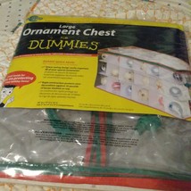 NEW Christmas Large Ornament Chest for Dummies Zippered Holds 54 Ornaments - $18.69